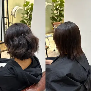ミディアム amber池袋所属・美髪矯正・ブリーチ 矯正🫧秋元ゆたかのヘアスタイル