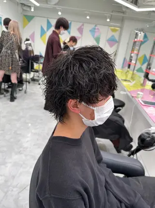 ショート カラー パーマ メンズ 【メンズサロン】 BLUCK 横浜のヘアスタイル