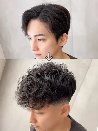パーマ 艶レイヤー🍊 加藤隆也のヘアスタイル