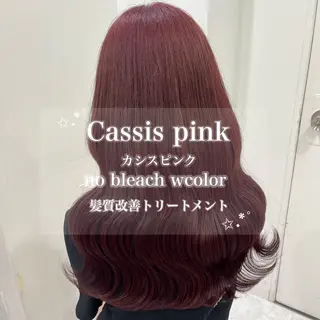 ロング カラー ダメージレスハイ トーン💖kanonのヘアスタイル