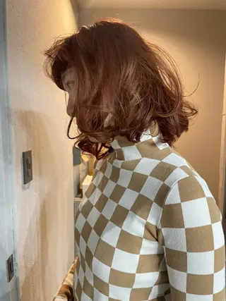 ミディアム カラー メンズ 吉田一輝 外国人パーマのヘアスタイル