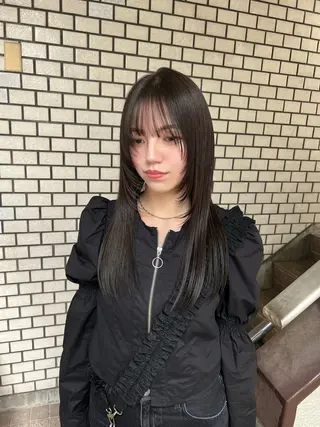 ロング まろやか透明感カラー ♡MANAのヘアスタイル