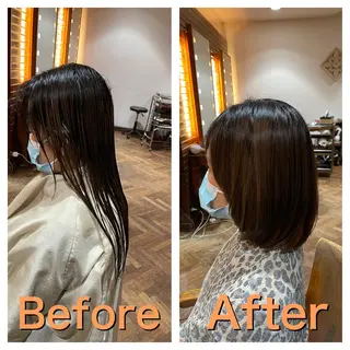 ミディアム stylist YUTOのヘアスタイル