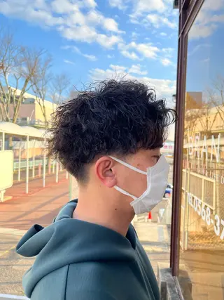 ショート パーマ メンズ 北川 寛之✨メンズパーマ✨のヘアスタイル