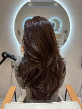 ロング カラー ヘアアレンジ 梅田カラーモデル/ ヘアセット/みさきのヘアスタイル