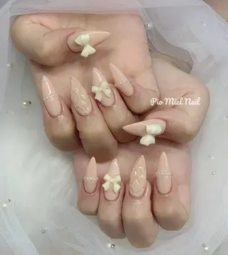 ネイル momo 長さだしのネイルデザイン