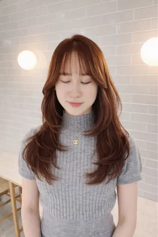 ロング 縮毛矯正/レイヤー /髪質改善 /西村のヘアスタイル