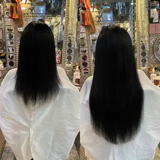 ロング カラー ヘアアレンジ マツエク・マツパ haco+所属・🌈派手髪エクステ ブレイズ🌈ひろとのヘアスタイル