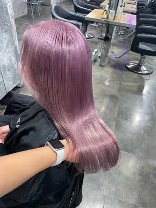 セミロング カラー ハイトーン 横浜💞ミオのヘアスタイル