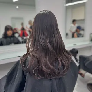 ロング カラー 透明感 カラーしゅうじのヘアスタイル