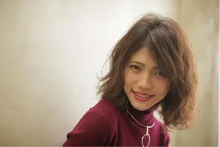 ミディアム カラー Lee 甲子園のヘアスタイル