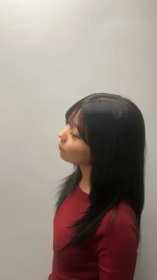 セミロング カラー モデル募集💚 Miyabi💚のヘアスタイル