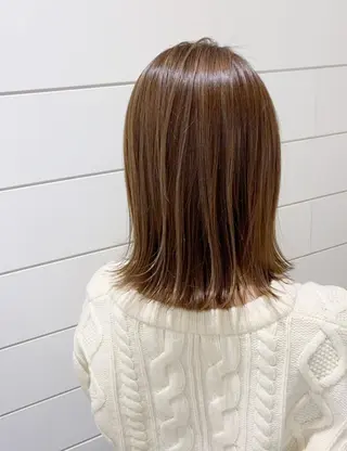 ミディアム カラー 渋谷/韓国風 西原直樹のヘアスタイル