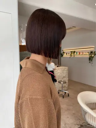 ミディアム カラー 渋谷/レイヤーボブ・ 透明感カラーしょうごのヘアスタイル