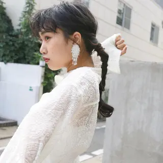 ロング カラー ヘアアレンジ ブリーチカラーが人気 onnuのヘアスタイル