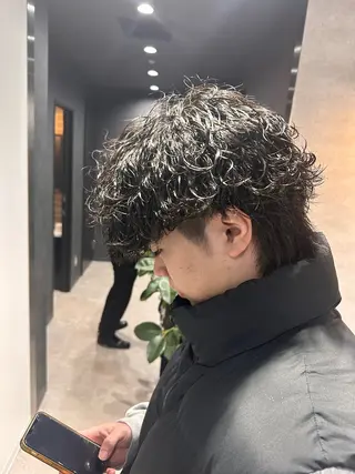 ショート パーマ メンズ 【メンズサロン】 BLUCK 横浜のヘアスタイル