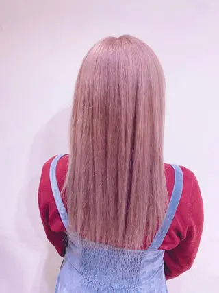 セミロング カラー メンズブリーチカラー /パーマ ごーた立川のヘアスタイル