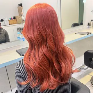 セミロング カラー ブリーチカラー 🩵MIZUKIのヘアスタイル