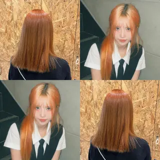 ロング カラー ブリーチカラー 純代‎‎🧸🎀のヘアスタイル