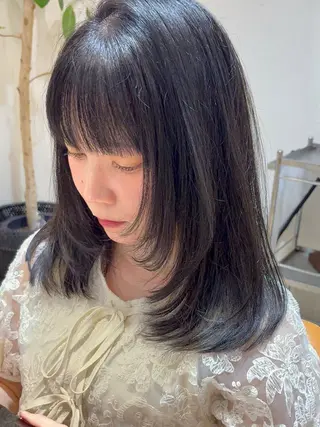 セミロング あいり 福岡美容師のヘアスタイル