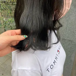 ミディアム カラー たかはし まいのヘアスタイル