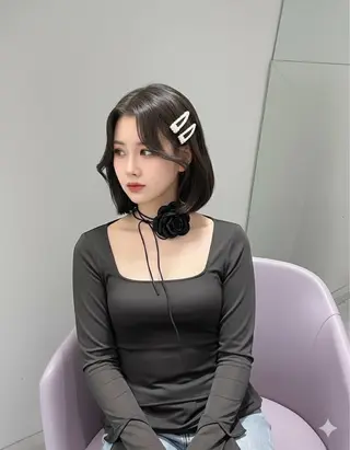 ミディアム カラー 韓国ヘア/髪質改善 TAKAHIROのヘアスタイル