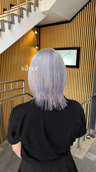 ミディアム カラー CYAN 京都駅前店（シアン）所属・🩷  ayaka 🩷のヘアスタイル