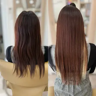ロング OLD.L所属・エクステ＆カラー専門 羽エクステ　新大久保のヘアスタイル