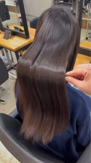 ロング パーマ SIUN所属・とうだだいき 美髪縮毛矯正/艶髪のヘアスタイル