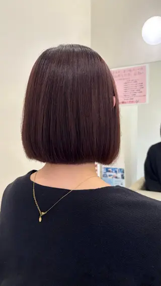 ショート 透け感カラー 顔周り/neneのヘアスタイル