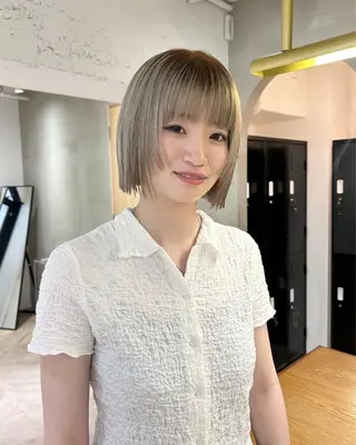 ショート カラー 透明感似合わせカラー 🍀あかり🍀のヘアスタイル