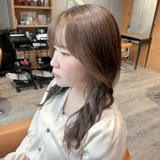 セミロング 髪質改善 🫧‪しろがねのヘアスタイル