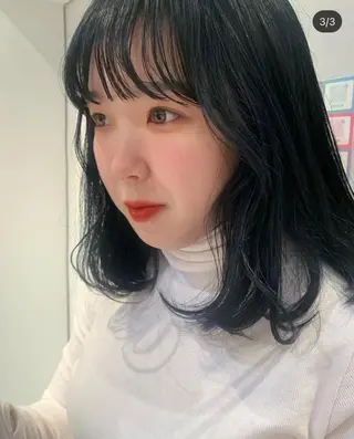 カラー AO所属・RISAKO 艶髪モテヘア🎀府中のヘアスタイル