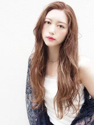 ロング カラー 髪質改善/レイヤー ストウシンゴのヘアスタイル