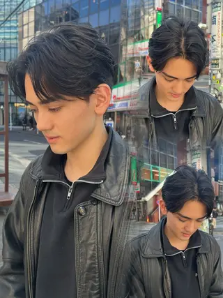 メンズ 毛流れフェザー スタイル🔹竹内凌のヘアスタイル