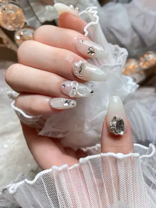 ネイル 23時まで❤︎韓国、 ワンホンネイルのネイルデザイン