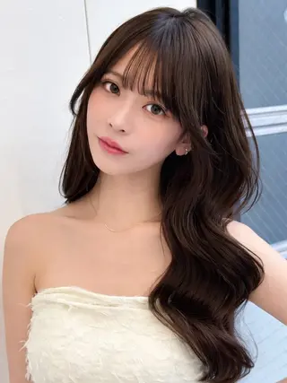 セミロング 映える顔まわり/前髪 特化 💗 ユキマのヘアスタイル