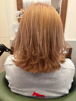 ミディアム カラー 加藤 つばさのヘアスタイル
