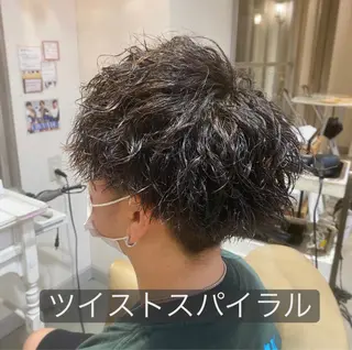 ショート パーマ メンズ メンズパーマ 西條真治のヘアスタイル