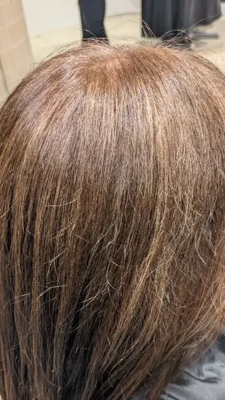 カラー 縮毛矯正💕艶カラー 金川萌萌のヘアスタイル