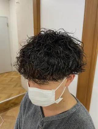 パーマ メンズ シャドウパーマ/立川 メンズ/コタロウのヘアスタイル