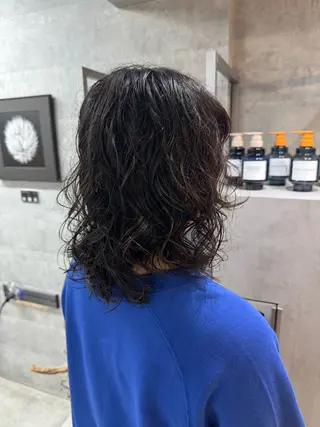 ミディアム パーマ 表参道/中明度カラー /レイヤー/Youのヘアスタイル