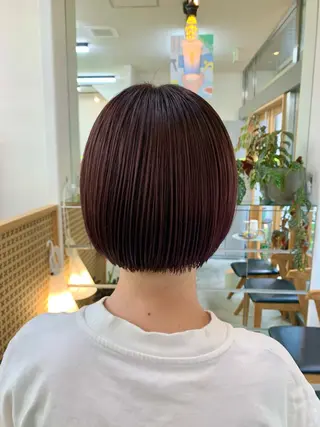 ショート rapt.所属・ストレート／Wカラー 星野光咲のヘアスタイル