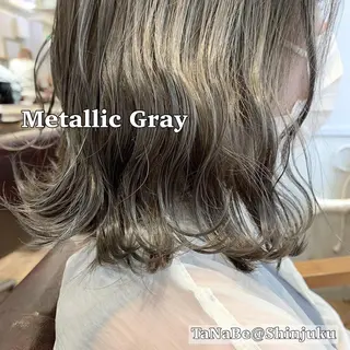 ミディアム カラー パーマ ヘアアレンジ メンズ ワット 原宿のヘアスタイル