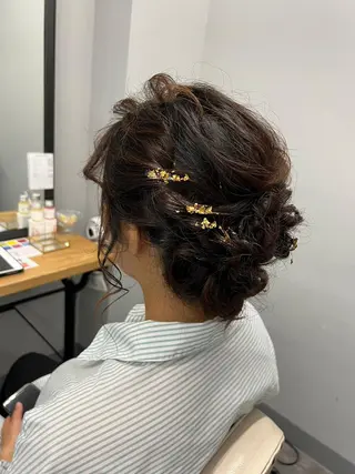 ミディアム カラー パーマ ヘアアレンジ ROW町田🌿 大人可愛い/艶髪改善のヘアスタイル