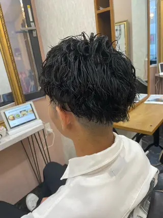 パーマ メンズ Agu hair chocolat 梅田2号店【アグ ヘアー ショコラ】所属・髪質改善/縮毛矯正/ 梶原陸のヘアスタイル