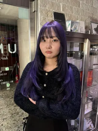 カラー AYANE 韓国ヘア /レイヤーカットのヘアスタイル