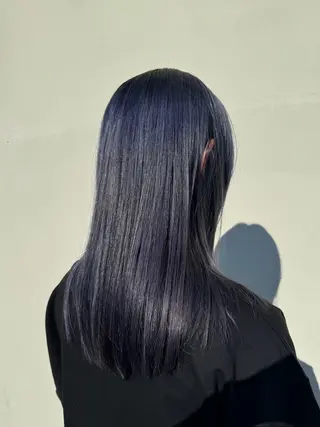 セミロング カラー 中谷 あずみのヘアスタイル