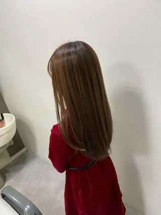 ロング Ren 韓国風のヘアスタイル