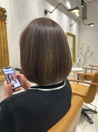 ミディアム カラー re view 日和のヘアスタイル